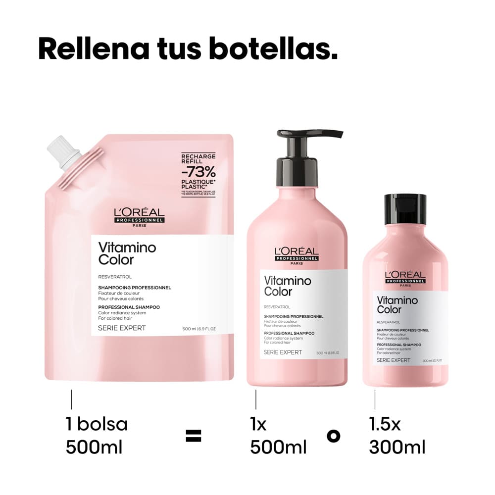 SHAMPOO REFILL L'ORÉAL PROFESSIONNEL VITAMINO COLOR REFILL DE SHAMPOO PARA CABELLO TEÑIDO)